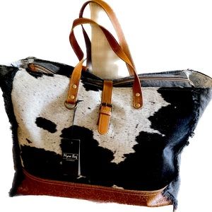 Myra Bag / Weekender - Leather / Canvas / Hide   Genuine/ Brand new with tags.